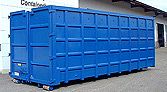 Abrollcontainer starke Ausführung, Spantenabstand 75 mm, 90° Ausführung, Seitenwände gesickte Ausführung